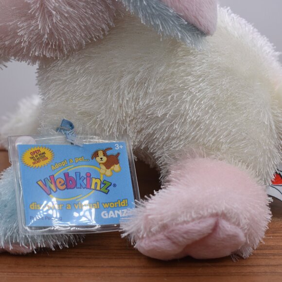 Cotton Candy Bunny Unused Code HM174 Webkinz Ganz Retired Plush Stuffed Animal - Picture 6 of 8